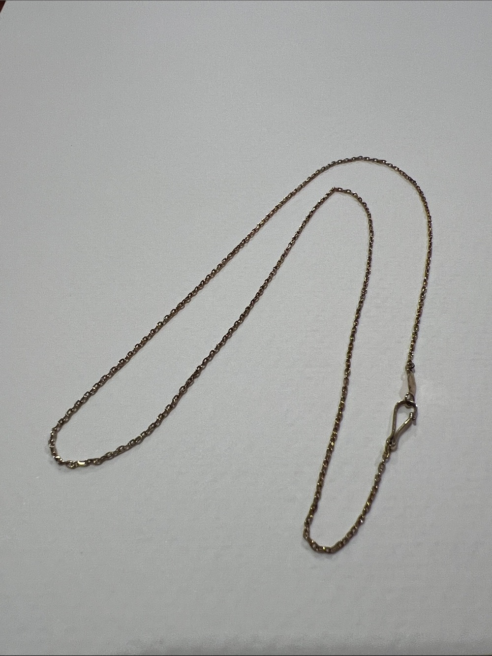10k Gold Delicate 15” Chain Necklace